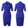 Women Half Sleeve Knee-length Formal Pencil Dress